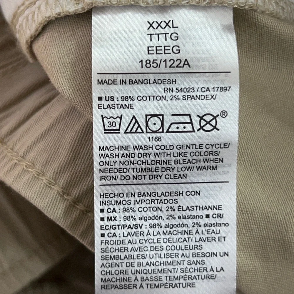 Old Navy Mens XXXL Tan Khaki Built-In Flex Jogger Shorts NWT